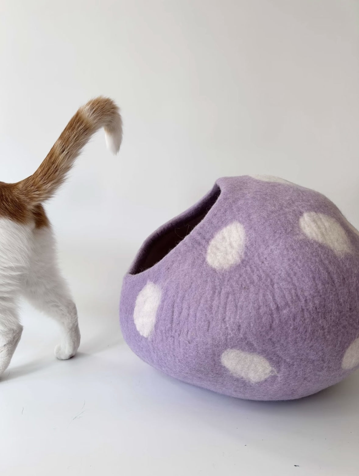 Taro Boba Wool Handmade Cave Cat House
