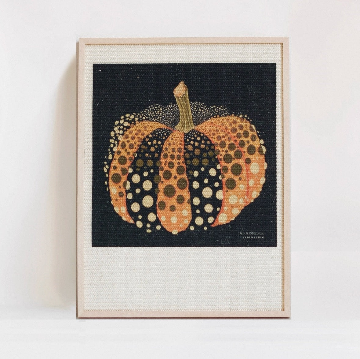 Collaboration Series: Black-Based Pumpkin Art Frame Sisal Cat Scratcher 01