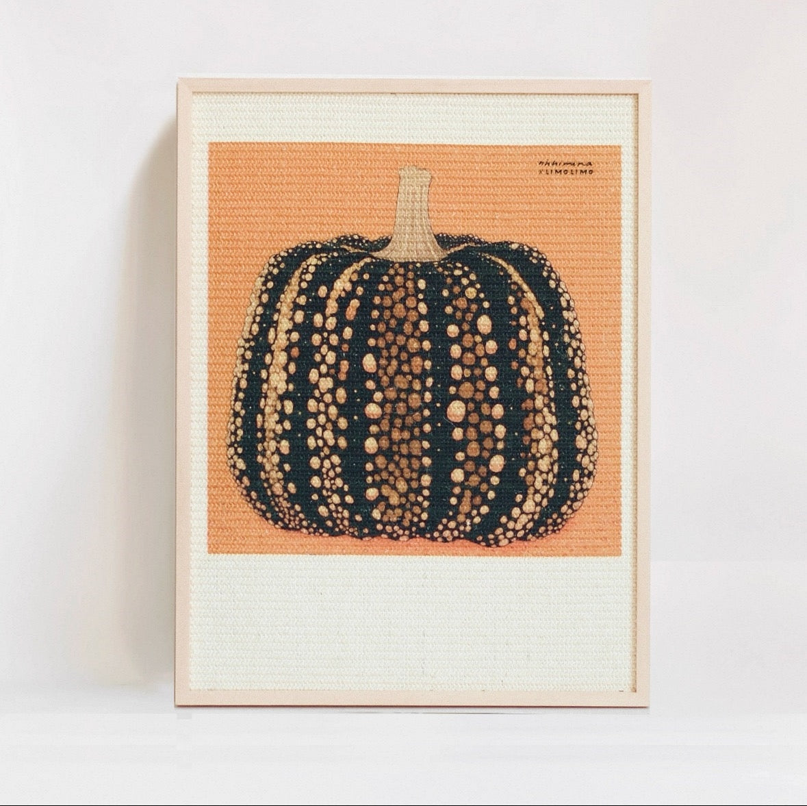 Collaboration Series: Orange-Based Pumpkin Art Frame Sisal Cat Scratcher