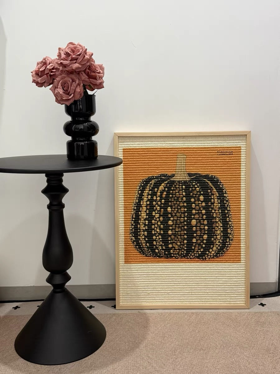 Collaboration Series: Orange-Based Pumpkin Art Frame Sisal Cat Scratcher