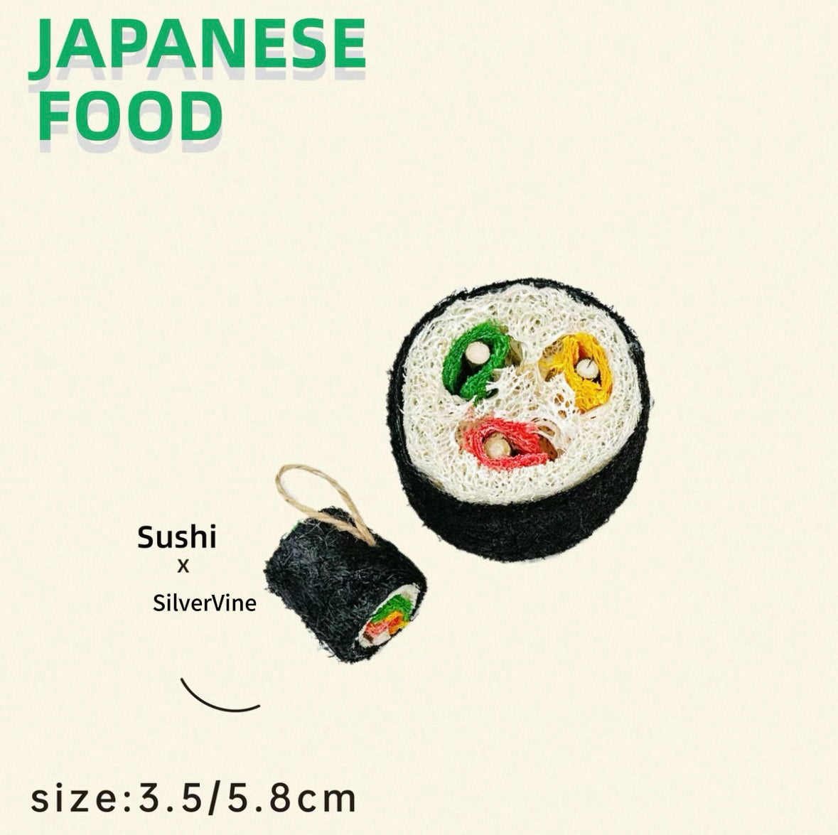 Pet Bistro Japanese Meal Set: Sushi, Tempura Shrimp & Onigiri