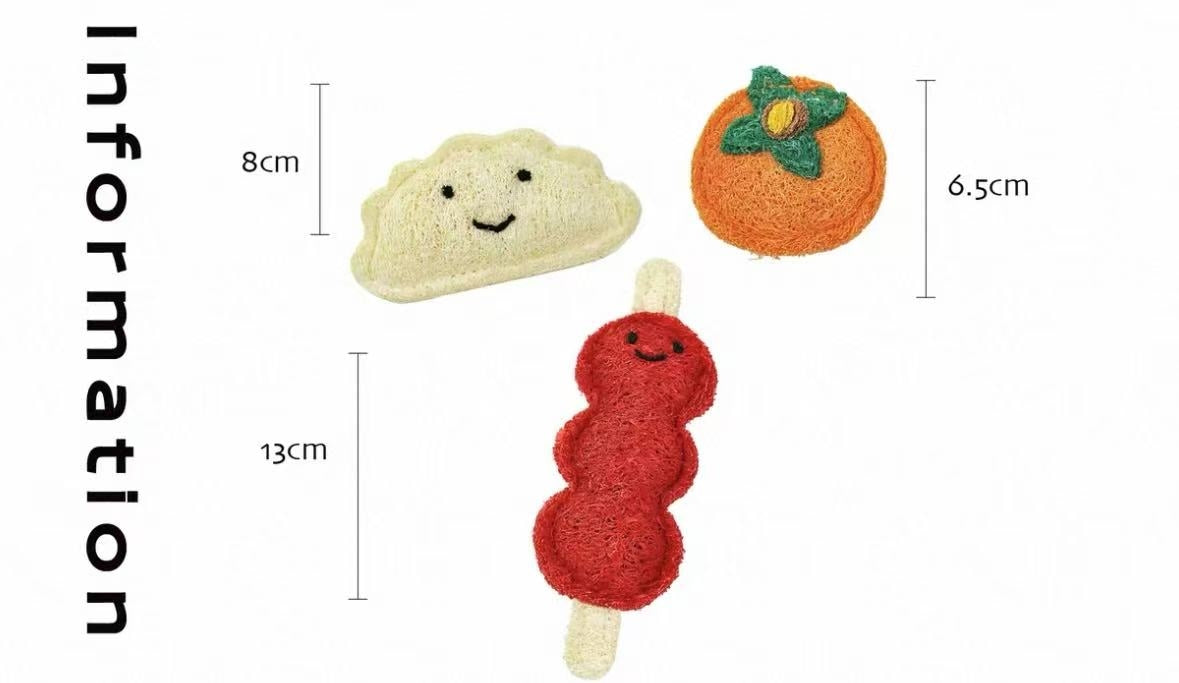 Pet Bistro Chinese Lucky Bag Set: Dumpling, Persimmon & Tanghulu