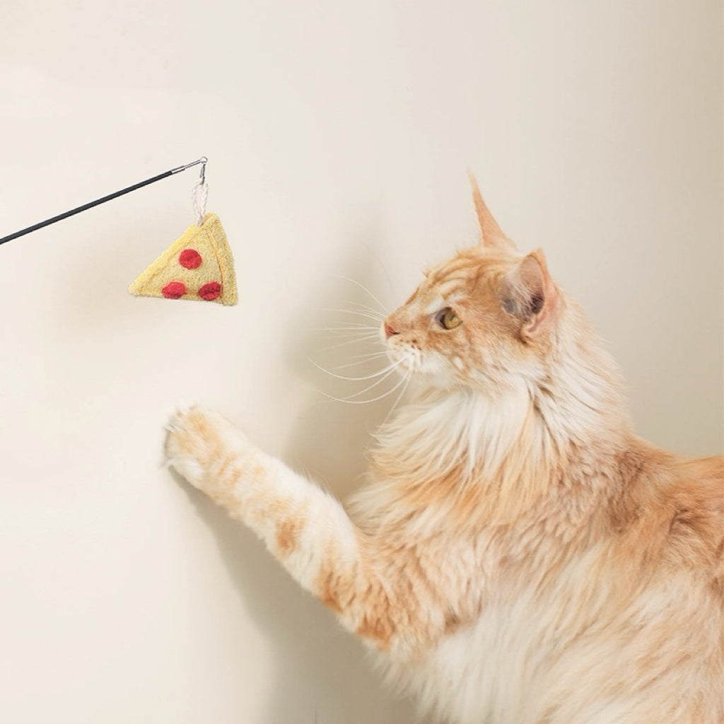 Pet Bistro Western Fast Food Set: Pizza, Butter Croissant & Cheeseburger