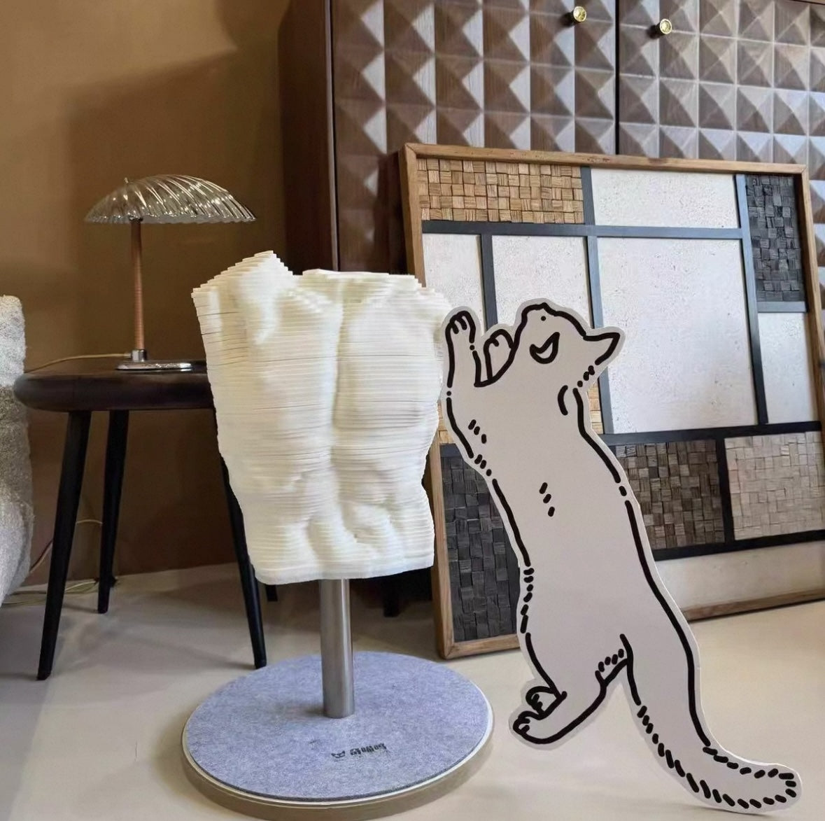 White Venus (Torso) Classical Sculpture Cat Scratcher