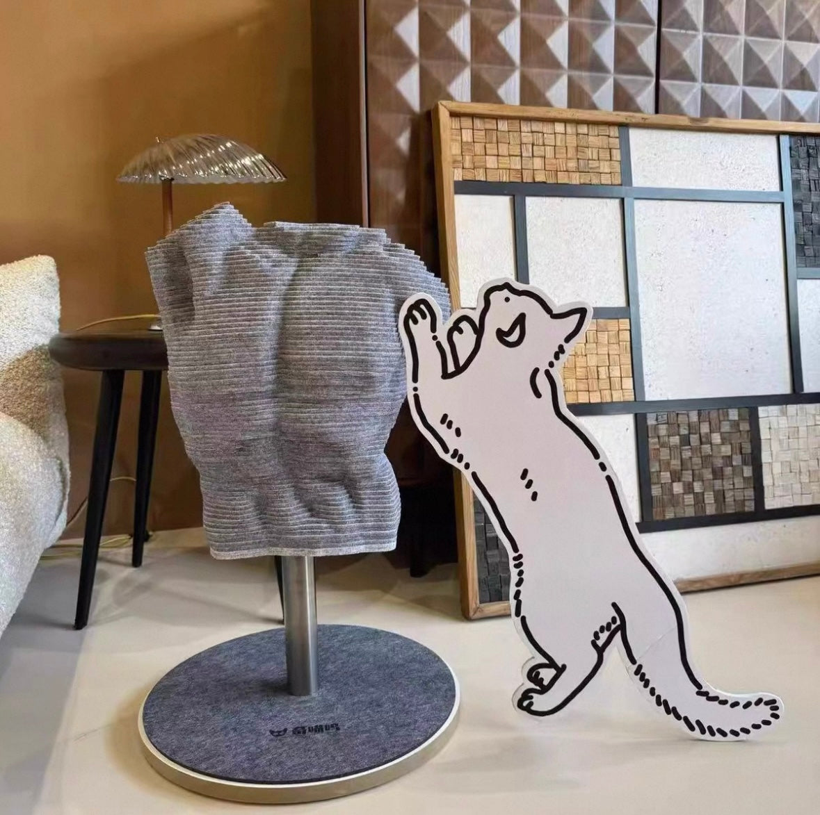 Grey Venus (Torso) Classical Sculpture Cat Scratcher