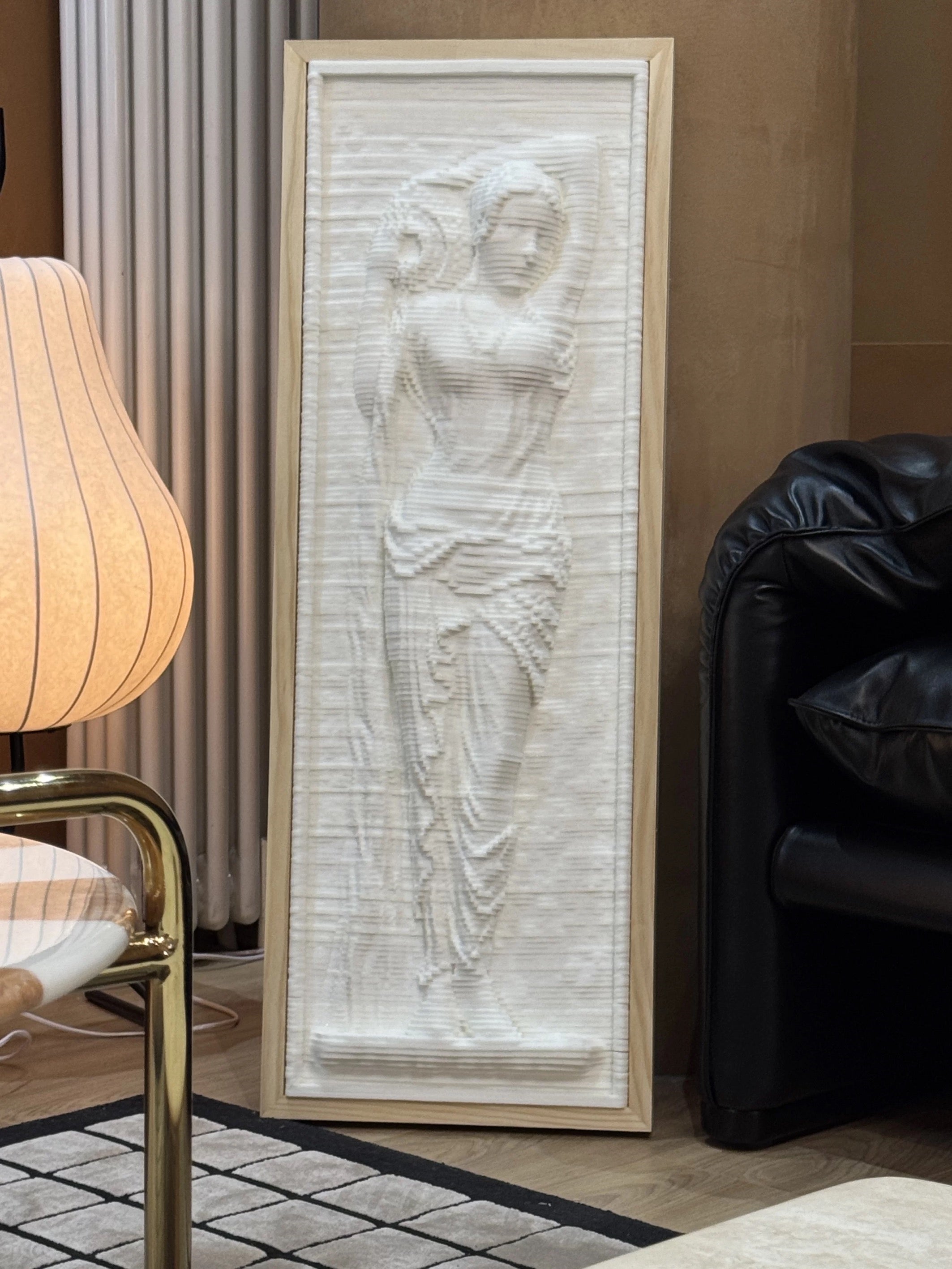 White Venus Relief Classical Sculpture Cat Scratcher