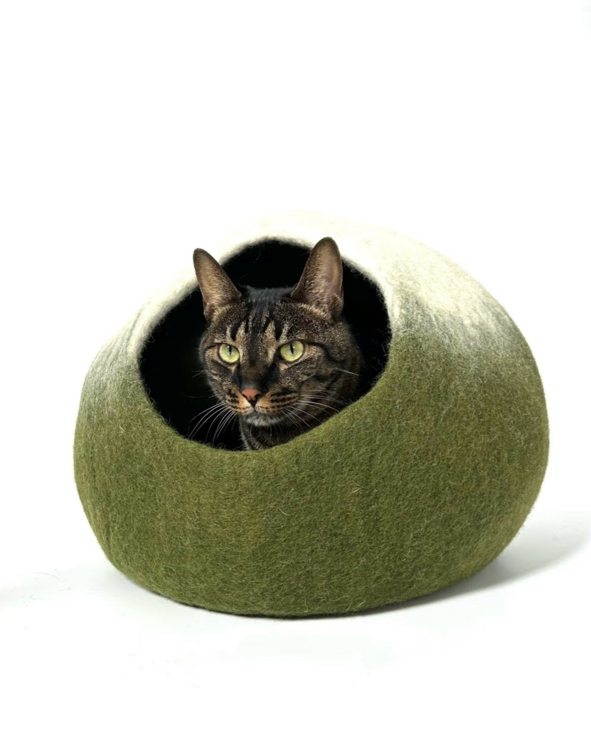 Forest Moss Wool Handmade Cave Cat House