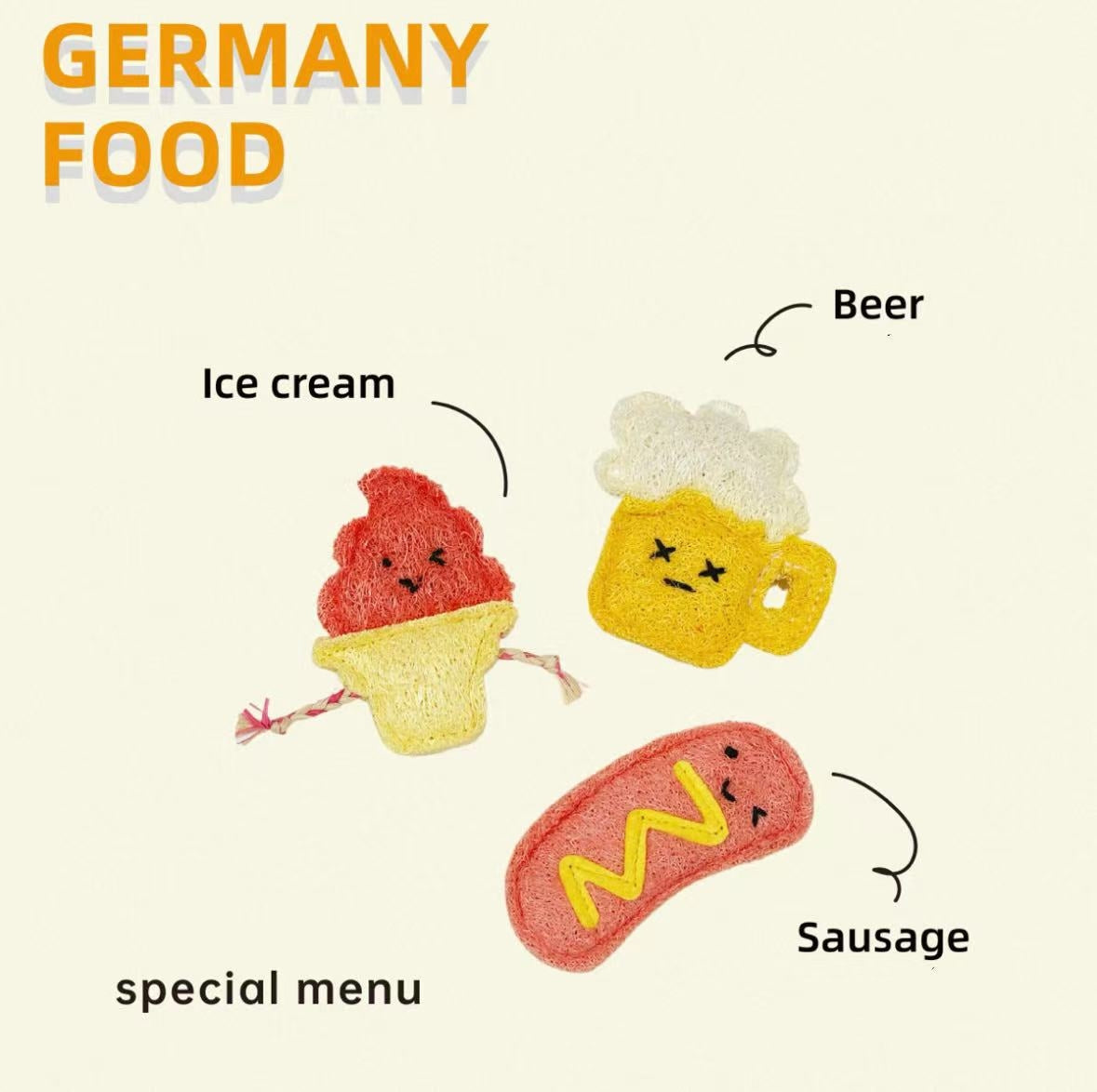 Pet Bistro German Trio: Ice Cream, Beer & Sausage