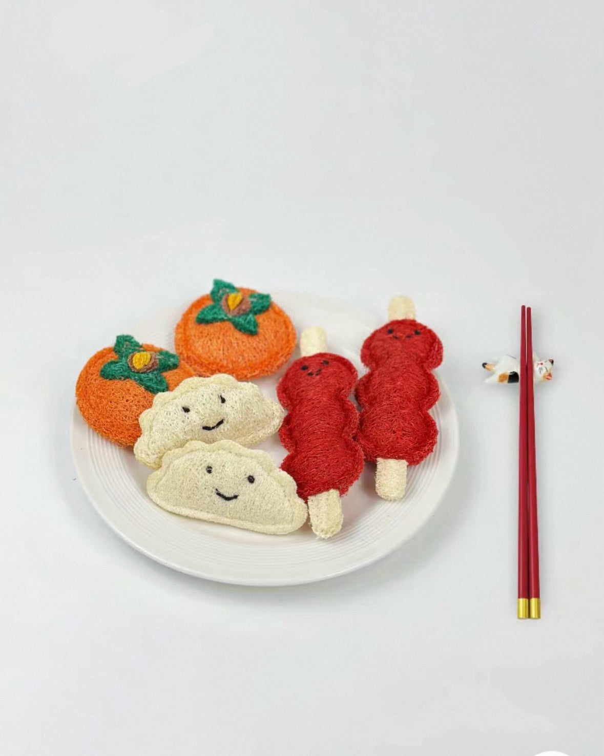 Pet Bistro Chinese Lucky Bag Set: Dumpling, Persimmon & Tanghulu
